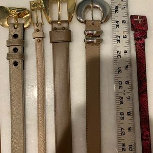 Anne Klein leather belts, small and medium.